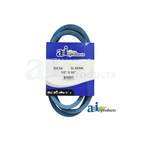 A & I Products Aramid Blue V-Belt (5/8" X 66" ) 9" x5" x1.5" A-B63K
